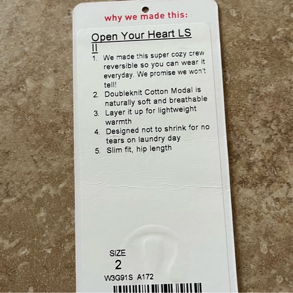 Lululemon Open Your Heart Long Sleeve - Picture 8 of 8